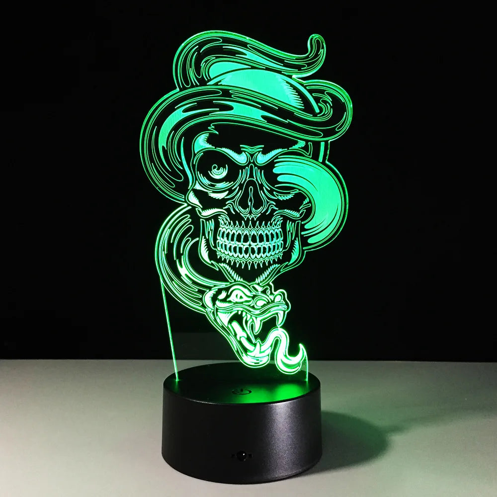 3D LED Face Holograms