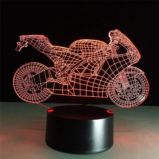 Motorcycle 3D LED Night Light